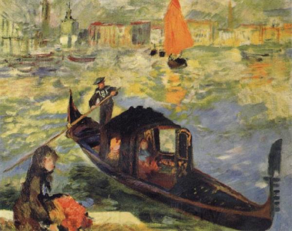 Claude Monet Gondola in Venice France oil painting art